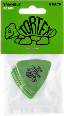Dunlop 431P88 Tortex Triangle Plectrum 0.88mm 6-Pack