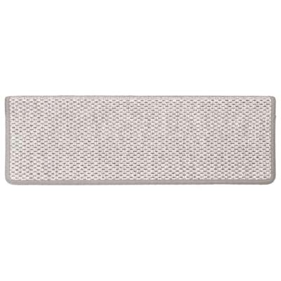 VidaXL Trapmatten zelfklevend sisal-look 30 st 65x21x4 cm platina VidaXL Trapmatten zelfklevend sisal-look 30 st 65x21x4 cm platina