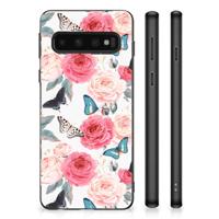 Samsung Galaxy S10 Skin Case Butterfly Roses - thumbnail