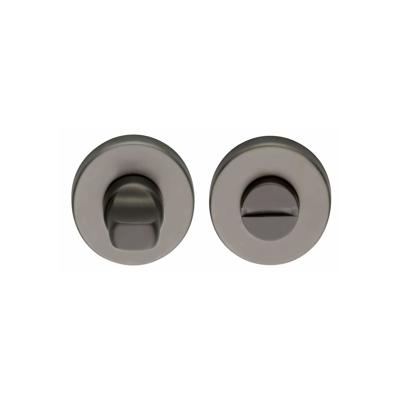 Intersteel Rozet met toilet-/badkamersluiting - antraciet titaan PVD