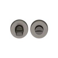 Intersteel Rozet met toilet-/badkamersluiting - antraciet titaan PVD - thumbnail