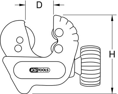 KS Tools 101.5022 Mini-buissnijder, 3-22 mm, ergonomisch