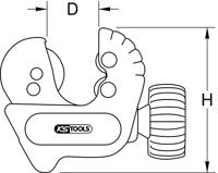 KS Tools 101.5022 Mini-buissnijder, 3-22 mm, ergonomisch - thumbnail