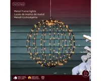 Lumineo Micro LED Framelight Ø28 cm, zwart frame, klassiek warm licht - thumbnail