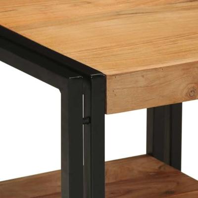 Salontafel Bruin 40 x 40 x 38 cm Massief acaciahout