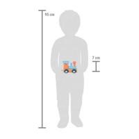 Small Foot - houten lettertrein polar - locomotief zalmroze - 12 stuks - thumbnail