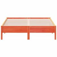 Bedframe massief grenenhout wasbruin 150x200 cm - thumbnail
