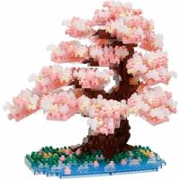 Van stenen gebouwd figuur - BANDAI - NANOBLOCK - Deluxe Cherry Blossom - 990 stuks - thumbnail