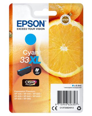 Epson Inktcartridge 33XL Origineel Cyaan C 13 T 33624012