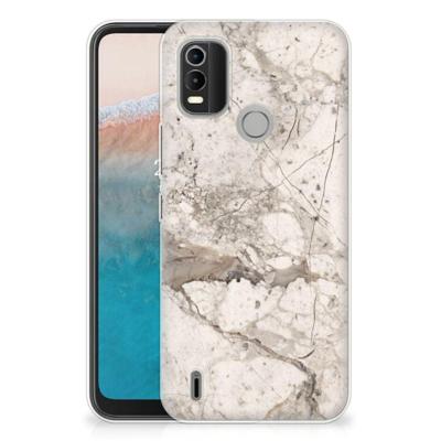 Nokia C21 Plus | TPU | Siliconen hoesje | Marmer Beige