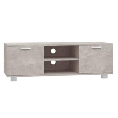 Tv-meubel 120x40,5x35 cm bewerkt hout betongrijs