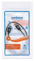 Manhattan USB-kabel USB 2.0 USB-C stekker 0.50 m Zwart 354868 - thumbnail
