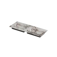 INK Post Wastafel keramische slab envelop bak dubbel zonder kraangaten 120x45x1 Island glossy - thumbnail