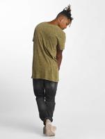 Urban Classics / t-shirt Random Wash in olijfgroen - thumbnail