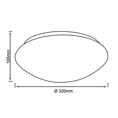 Brilliant G94306/05 Fakir LED-plafondlamp met bewegingsmelder LED LED vast ingebouwd 12 W Wit