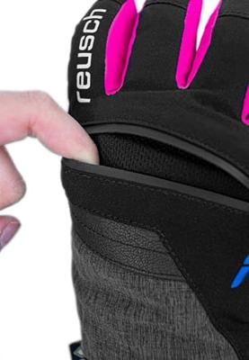 Reusch Travis GORE-TEX Junior Handschoen Kinderen Black / Black Melange / Pink Glo 6,5