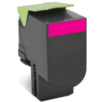Lexmark Toner 802HM Origineel Magenta 3000 bladzijden 80C2HME - thumbnail