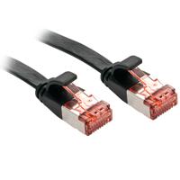 LINDY 47575 RJ45 Netwerkkabel, patchkabel CAT 6 U/UTP 10.00 m Zwart Snagless 1 stuk(s) - thumbnail