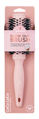 Lee Stafford Blow Out Brush Coco Loco Coconut Oil Infused