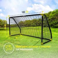 Opvouwbare Doelpalen Ociotrends 180 x 91 x 120 cm Zwart (Zwart) - thumbnail