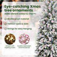 VidaXL Kunstkerstboom wit 210 cm pvc en plastic en staal en pe - thumbnail