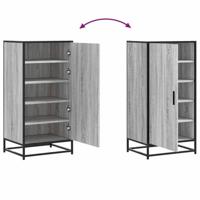 Schoenenrek 48x38x97,5 cm bewerkt hout grijs sonoma eikenkleur - thumbnail