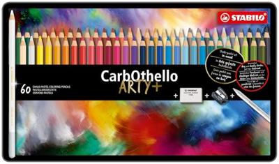 Stabilo carbothello metalen doos kleurpotloden, 60st.