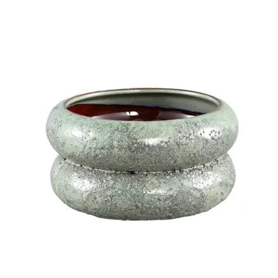 PTMD Bloempot Neda Low Green Ø19cm