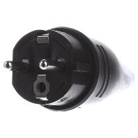 Showtec Rubber schuko stekker 230V/240V - thumbnail