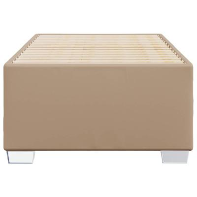 Bedframe kunstleer cappuccinokleurig 90x200 cm