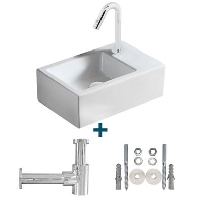 Nemo Spring Sula fonteinset 37x23.5cm zonder overloop inclusief koudwaterkraan en sifon porselein wit sw10735/sw21230/sw286357/sw290278/sw293011/ Nemo Spring Sula fonteinset 37x23.5cm zonder overloop inclusief koudwaterkraan en sifon porselein wit sw10735/sw21230/sw286357/sw290278/sw293011/