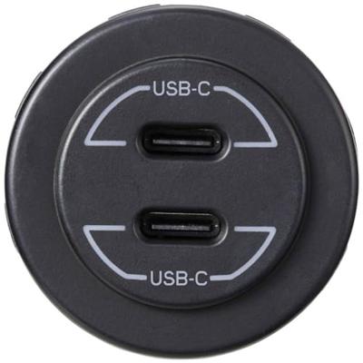 VOLTCRAFT VC-USBCx2-9-30V Dubbel USB-C-stopcontact 9 V-30 V-60 W Stroombelasting (max.): 3 A 12 - 24 V=