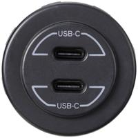 VOLTCRAFT VC-USBCx2-9-30V Dubbel USB-C-stopcontact 9 V-30 V-60 W Stroombelasting (max.): 3 A 12 - 24 V= - thumbnail