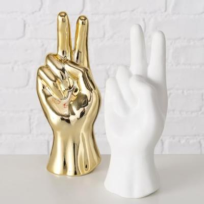 Boltze Home Beeld hand h19cm goud of wit
