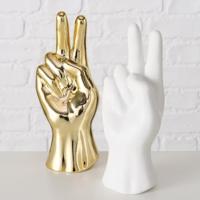 Boltze Home Beeld hand h19cm goud of wit - thumbnail