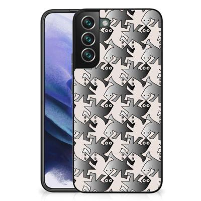 Samsung Galaxy S22 Plus Dierenprint Telefoonhoesje Salamander Grey Samsung Galaxy S22 Plus Dierenprint Telefoonhoesje Salamander Grey
