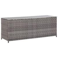 Tuinbox 120x50x60 cm poly rattan grijs - thumbnail