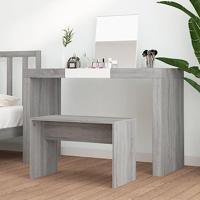 Kaptafelkruk 70x35x45 cm bewerkt hout grijs sonoma eikenkleurig - thumbnail