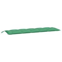 VidaXL Tuinbankkussens 2 st 180x50x7 cm oxford stof groen - thumbnail
