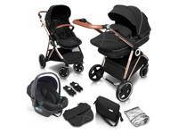 BabyGO Kinderwagen Halime AIR (goud zwart) - thumbnail