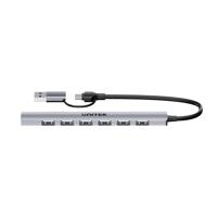 Unitek H1209AGY01 USB-A 5Gbps 7in1 USB-hub - thumbnail