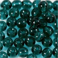 Creativ Company Glas kralen, d 4 mm, gatgrootte 1 mm, groen, 45 stuk/ 1 doos - thumbnail
