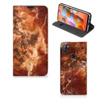 Samsung Galaxy M11 | A11 | Standcase | Marmer Bruin - thumbnail