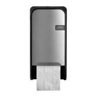 Toiletpapierdispenser quartzline q1 duo zilver - thumbnail