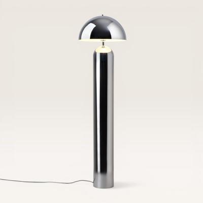 Staande lamp Asteri cromo l - Chromen paddenstoel lamp van metaal voor binnen - Zonder lichtbron