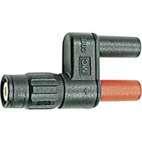 Staeubli XM-BB/4 meetadapter BNC-stekker - bus 4 mm beveiligd tegen aanraking zwart, rood - thumbnail