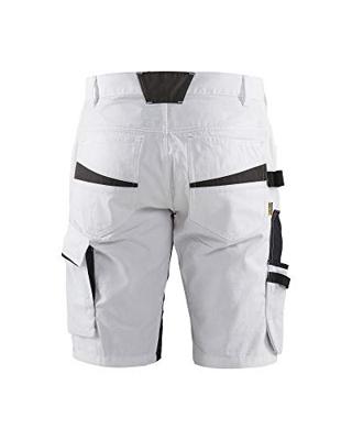 Blåkläder Schildersshorts met stretch 10941330 | Wit/Donkergrijs | Maat 46 - 7330509748404