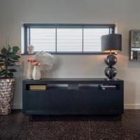 Richmond Dressoir 'Oakura' Eikenhout 190cm, kleur zwart - thumbnail