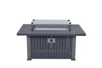 Cozy Living haard Albufeira carbon black grey 132x89xH61 cm Garden Impressions - Garden impressions - thumbnail