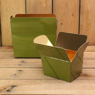 Bonbon doosjes - Chocolade doosje - Mosgroen 136 basic laag - 12 stuks